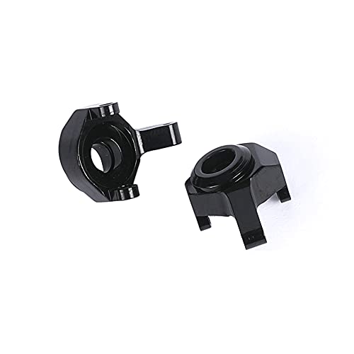 Aluminum Front Steering Knuckles for 1/24 RC Crawler Axial SCX24 Upgrades Parts - 2Pcs (Black)