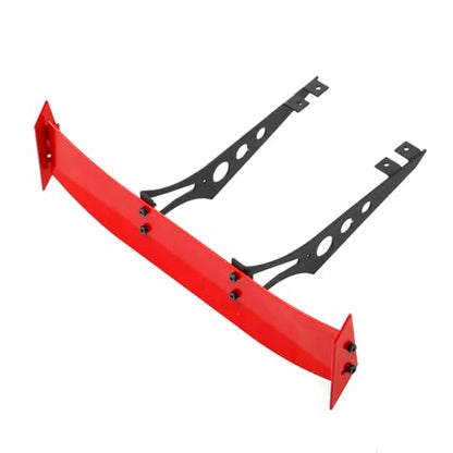 1/10 RC Car Spoiler, Aluminum Alloy Rear Wing, Universal Metal Tail Wing for 1/10 Scale On-Road Drift Racing Car, TT01,TT02,4-TEC, Red