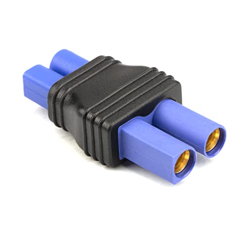2 Pcs Ec3 Male Plug to Ec5 Female Connector Plug Adapter | for RC Lipo Battery Ec3 Plug to Ec5 Connection(2 Pack Ec3-Ec5) - style: EC3 male - EC5 female