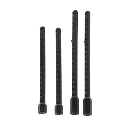 angwang Rc Car Body Post Mounts,4pcs Plastic Body Post Mounts 1:10 for HSP 94123 94122 Model RC Car Replacement Black
