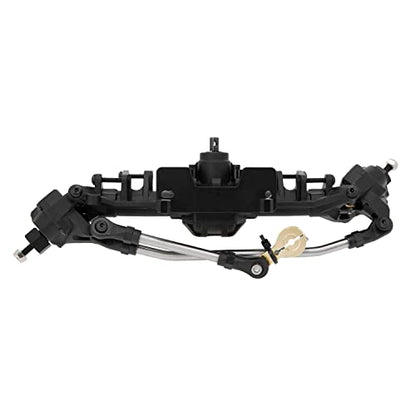 MEUS RACING SCX10 Axles Front & Rear Portal Axles for Axial SCX10 SCX10 II 1/10 RC Crawler Upgrade Pasrts, Nylon Axles with Steel Gears and Metal Bearings (Black) - color: Black
