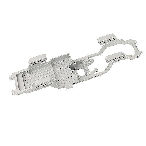 TRX4M CNC Aluminum Alloy One Body Chassis Kit Frame Girder for 1/18 RC Crawler Car TRX4-M Upgrade Parts - color: Silver