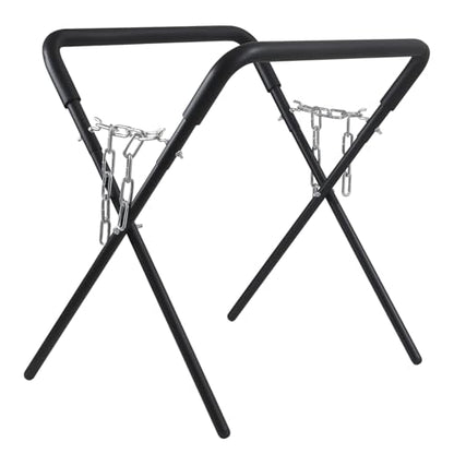 Folding Work Stand, Black, 1-Pack | 500-Pound Capacity, Adjustable, For Automotive Repair, Woodworking & Surfboards