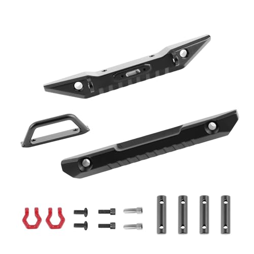 RC Bumper For Red cat For Ascent-18 1/18 RC Crawler Aluminum Front Rear Bumper Set Hard Body Bumper Upgrades Parts Accessories