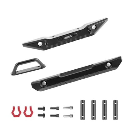 RC Bumper For Red cat For Ascent-18 1/18 RC Crawler Aluminum Front Rear Bumper Set Hard Body Bumper Upgrades Parts Accessories