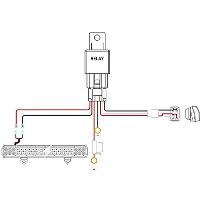 Nilight - ZH405 LED Light Bar 25Inch 162W Spot Flood Combo Led Off Road Lights with Wiring Harness Kit, 2 Years Warranty