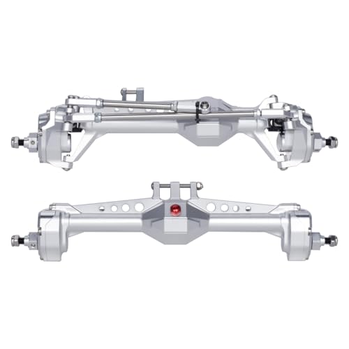 Vanquish F10 Portal Axles with CNC-Machined High-Strength Steel Gears, Aluminum CNC Vanquish F10 Axles for 1/10 RC Crawler Vanquish VS4-10 Axial SCX10 II Upgrades - color: Silvery