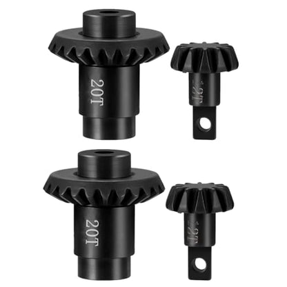 12/20T Overdrive Steel Axle Gear Set for 1/24 FMS FCX24 FCX18 | RC Crawler Upgrade Parts - size: 12/20T*2