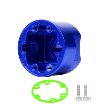 Alloy Differential Diff Case Carrier #5381 Upgrade for RC Cars Traxxas 1/10 4-Tec 2.0 T-Maxx Slash Slayer Revo Rustler(Blue) - color: Blue