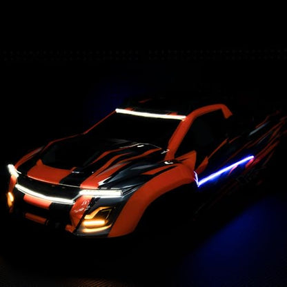 MORLORDY RC LED Light Strip Kits - Headlight & Taillight & Body Lights Set for 1/6 TRX XRT 8S 4X4 Monster Truck RTR Upgrade Parts