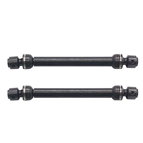 2Pack ShareGoo Universal Steel Centre Drive Shaft Dogbone Compatible with Tamiya CC01 Axial SCX10 D90 HSP 94180 Redcat 1/10 RC Crawler Car (112-152mm)