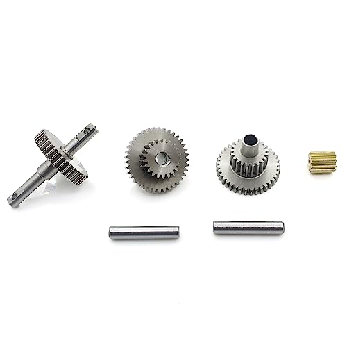 Stainless Steel 9.7:1 Overdrive Transmission Gear for 1/18 TRX4M RC Crawler | With 11 Tooth Motor Pinion,CNC Machined,Rust Resistant,Wear Resistance,High Strength - size: 9.7:1