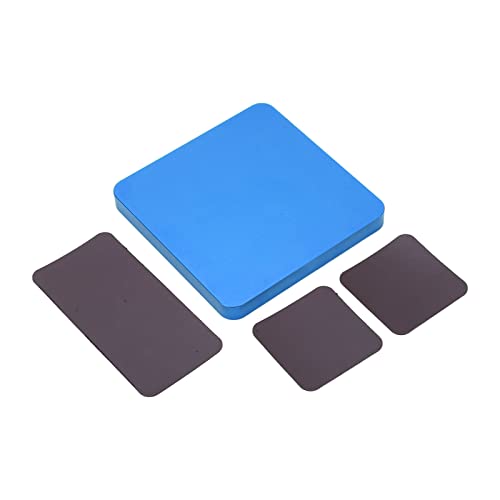 RC Model Repair Screw Tray, Magnetic Tool Tray for RC Car Maintenance, CNC Aluminum Alloy Organizer with Magnetic Pads for Remote Control Vehicles Aircraft Helicopters (Blue) - color: Blue
