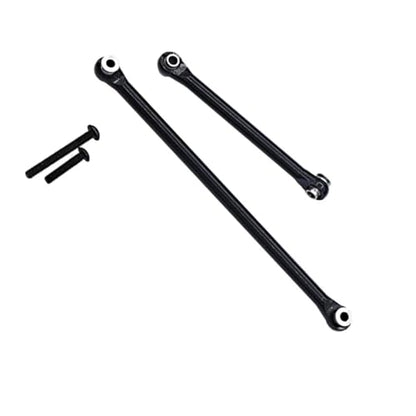 RC Links Linkage Compatible with Axial for Capra UTB18 1/18 RC Car Part Aluminum Alloy Durable Steering Link Rod Steering Linkage Tie Rod(Black) - color: Black