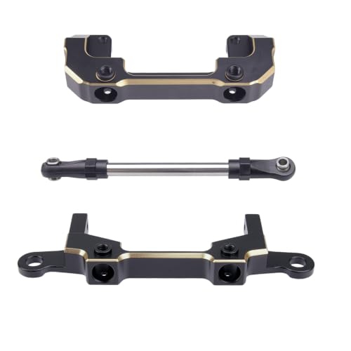 158g Brass Front Rear Bumper Set for 1/10 Axial SCX10 III Upgrades | Brass front rear bumper with steering link. Match 1/10 RC Crawler Axial SCX10 III LCG chassis. Solid brass, upgrade parts