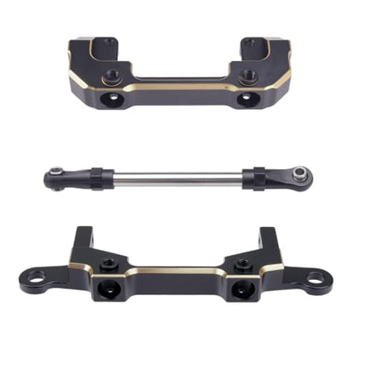 158g Brass Front Rear Bumper Set for 1/10 Axial SCX10 III Upgrades | Brass front rear bumper with steering link. Match 1/10 RC Crawler Axial SCX10 III LCG chassis. Solid brass, upgrade parts