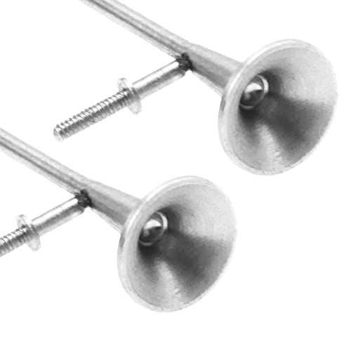 2Pcs Vgoohobby 1/14 Scale Simulation Metal Speaker Whistle Decoration Compatible with 1/14 Tamiya RC Tractor Scania R620 Actros 3363 Arocs Man TGX Truck Car(41mm) - size: 41mm