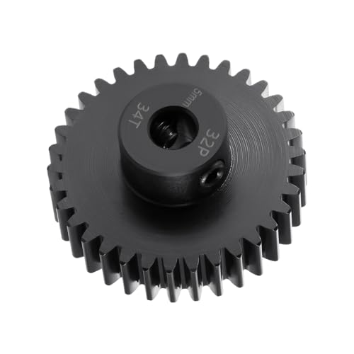 Steel 32P 5mm Pinion Gear 34T Motor Gears for 1/10 1/8 RC Car Parts - size: 34T