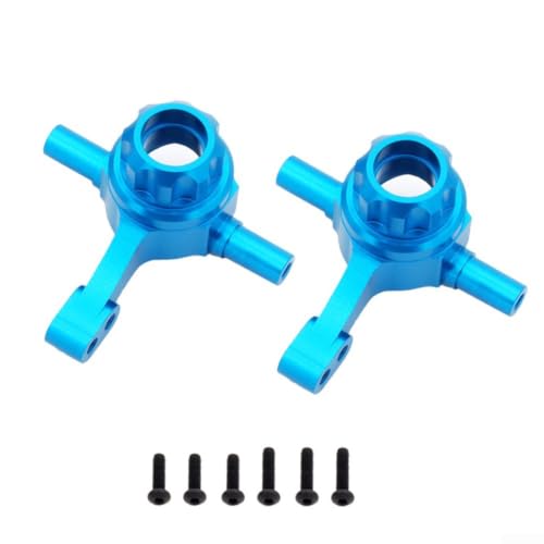 Aluminum Alloy Steering Knuckle Arms Set for TT02 1/10 RC Car, Metal Front Upright Upgrade Parts with Rich Accessories, Lightweight Rust-Proof Blue(Steering cup) - size: Steering cup