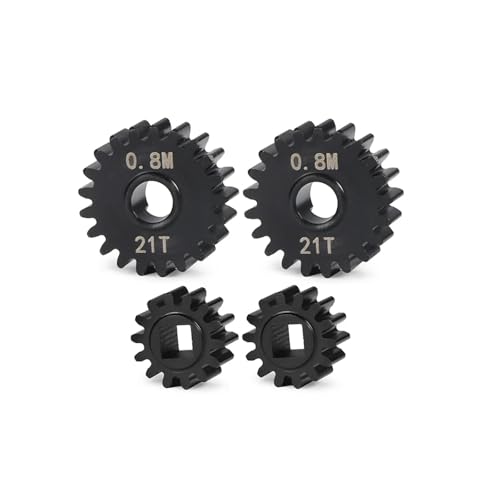 RC Car Drive Shafts for UTB10 for Unlimited for Trail 1/10 for Axial for Capra F9 Portal Stub Axle Universal Joint Driveshaft Straight Shaft Buggy RC Crawler Car Parts(Portal Gear 21T 14T) - size: Portal Gear 21T 14T