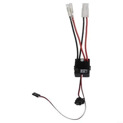 1060-RTR 60A Brushed ESC Electronic Controller Waterproof for 1/10 Scale RC Cars Trucks Off-Road Vehicles Crawlers Tanks 2-3S(WP1060-60A)