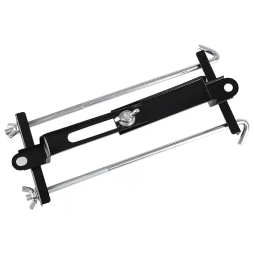 Universal Adjustable Battery Hold Down for Tray, 9 Inches / 23cm Bolts | Adjustable Battery Crossbar with J Bolt, Fit for Cars SUV, Good Contact, Corrosion Resistance