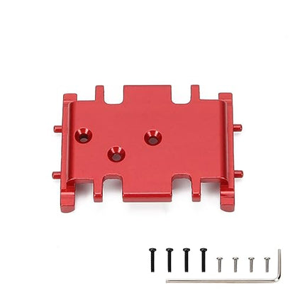 RCAWD RCAWD 6061 Aluminum Alloy Reinforced Transmission Mount for 1/24 ECX Barrage, RGT, FTX Series Upgrades Parts Red - color: Red