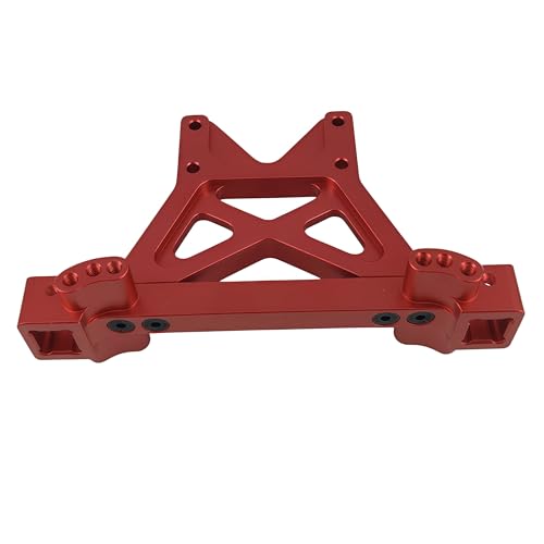 Front Rear Shock Tower Mounts for T-Maxx E-Maxx REVO 3.3 RC Cars (Red) | Aluminum,1/10 Scale,Upgrade Parts,4917R Compatible,CNC Machined,High Strength,Precision Fit,Wear Resistant - color: Red