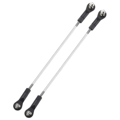 MECCANIXITY 2Pcs Adjustable Turnbuckles Camber Link, 144-154mm Turnbuckle Rod Steering Servo Linkage with M3 Ball Head Rod Ends for RC Car Replace Parts - size: 144-154mm