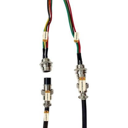 Lsgoodcare 4Pcs GX12-4pin Male Female Aviation Connector Power Electrical Terminal Socket Cable to 2.54MM Terminal 12MM 4Din Aviation Plug Sockets Cable to XH2.54MM Connector ﻿﻿