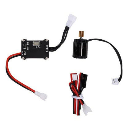 RC Brushless Motor ESC Combo, 25A 1212 3500KV Sensored Motor for 1/24 RC Cars, Powerful 1212 3500KV Motor & ESC Set