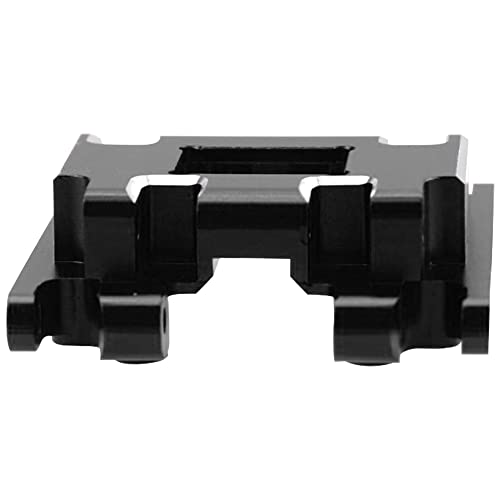 ShareGoo Aluminum Skid Plate Skidplate Transmission Gearbox Mount Compatible with Traxxas TRX4M 1/18 RC Crawler Car Upgrades Parts (Black) - color: Black
