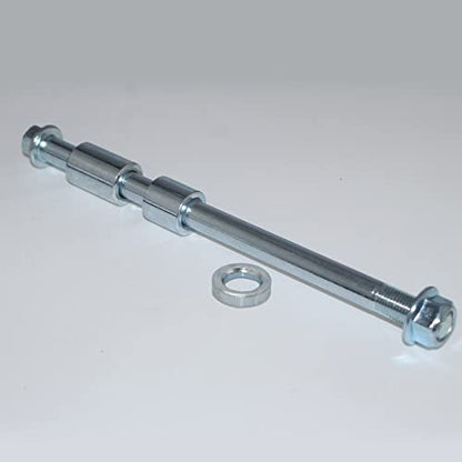 Mokuo 12mm 220mm Front Rear Axle with Bushing 5mm 20mm 30mm Fit for Pit Dirt Bike Moped Scooter QUAD ATV Mini Bike Parts - size: 12-220