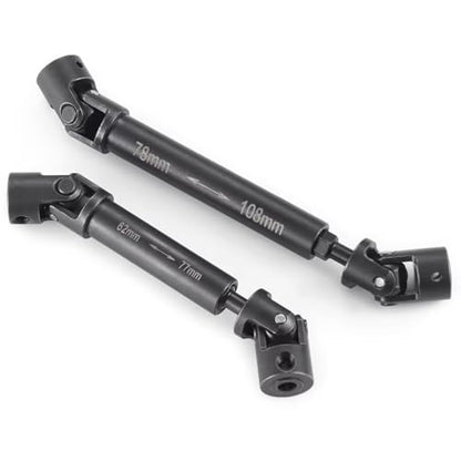 For Axial UTB18 For Capra 1/18 RC Car For Buggy Truck Model Upgrade Accessories Parts 2Pcs Steel Transmission Drive Shaft Joint RC Car Transmission Shaft