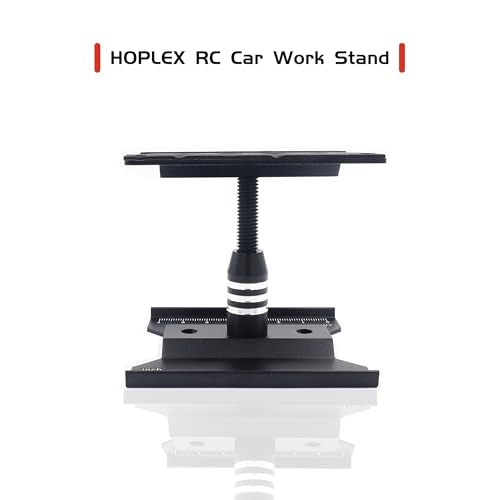 RC Car Work Stand, 360° Rotating Repair Tool Holder for 1/16 1/18 1/24 Scale Remote Control Trucks, Crawlers, Buggies(Black)