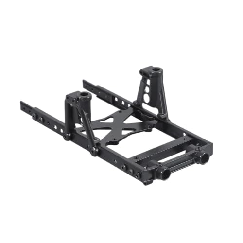 Metal 6x6 Chassis Rails Extended Kit with Shock Towers and Bumper Mount for 1/10 RC Crawler Axial SCX10 90046 90047 Upgrade Part
