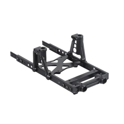 Metal 6x6 Chassis Rails Extended Kit with Shock Towers and Bumper Mount for 1/10 RC Crawler Axial SCX10 90046 90047 Upgrade Part