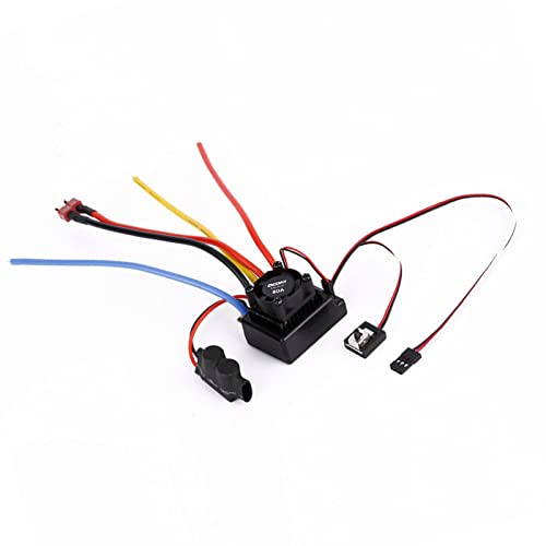80A Sensored Brushless ESC, RC Car Electronic Speed Controller, Adjustable Sensored Sensorless Brushless Motor ESC with 5V/3A BEC for 1:10 Off - Road Trucks and Buggies