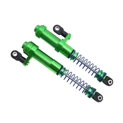 1/10 Metal Adjustable Shock Absorbers Oil Damper 80-100mm for RC Crawler Car Axial SCX10 90046 Capra TRX4 Redcat Gen8 Upgrade (Green 2Pcs) - color: Green 2pcs