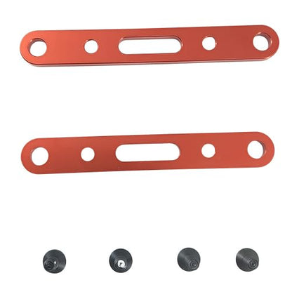 Suspension Arm Mount Set for ARRMA Mojave 4X4 4S BLX RC Truck (Red) | Aluminum Alloy,Front,Rear,1/8 Scale,ARA320589 Compatible,ARA320590 Compatible,CNC Machined,High Strength,Precision Fit - color: Red