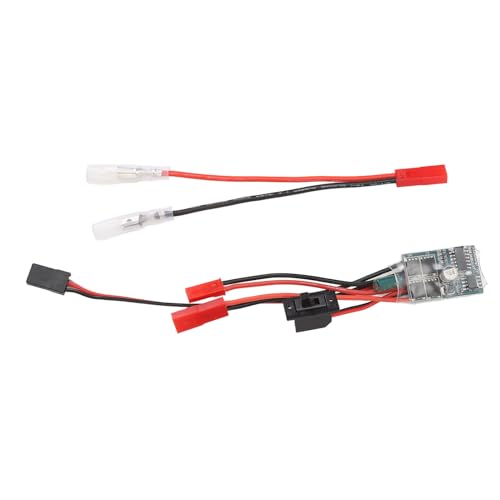 RC 30A Brushed ESC Electronic Speed Controller 2 Way Current Control with Brake Function for 1/16 1/18 1/24 Scale Cars and Boats PCB Material Compact Lightweight Design
