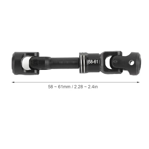 RC Drive Shaft, Metal RC Car Crawler Drive Shaft with Screws for SCX10 1/10 Cars (58-61MMM - size: 58-61MMM