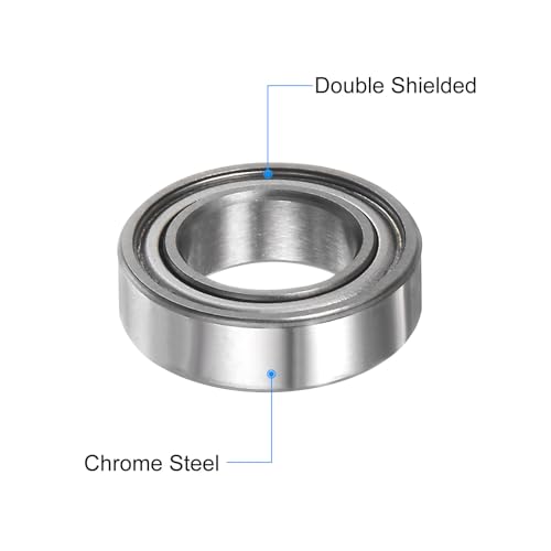 uxcell 20pcs MR148ZZ Deep Groove Ball Bearings 8x14x4mm Chrome Steel Miniature Bearing Double Shielded Precision Bearings, P6 (ABEC 3) - size: 8x14x4mm