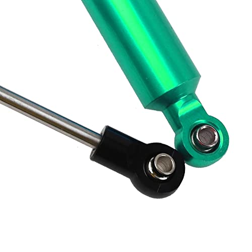 4Pcs RC Car Shocks Shock Absorber Internal Spring Shocks Damper Upgrade Parts Compatible with Axial SCX10 Traxxas TRX4 Redcat Tamiya 1/10 RC Crawler (Hole Distance:90mm, Green) - color: Green, size: Hole Distance:90mm