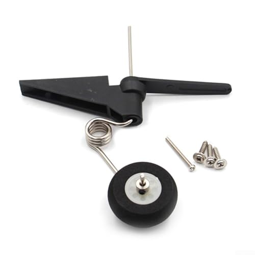 Tail Wheel Bracket Assembly for All Types of Fixed Wing RC Planes, Includes Sponge Wheels