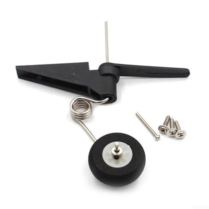 Tail Wheel Bracket Assembly for All Types of Fixed Wing RC Planes, Includes Sponge Wheels