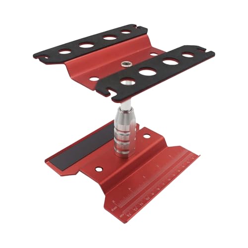 RC Car Stand RC Repair Stand 360 Degree Rotation Lift or Lower for Traxxas Redcat Arrma Axial RC4WD HSP Losi 1/8 1/10 1/12 1/16 Scale RC Crawler Car Truck Buggies (Red) - color: Red