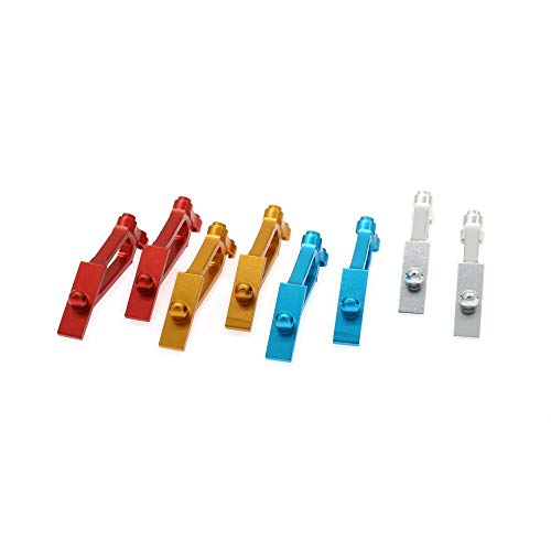 Replacement Part For Tail Wing Holder For RC Model Car 1/10 Buggy Desert Rally E10XB E10XBL E10DB E10DBL E10SC E10SCL - (Color: Red) - color: Red