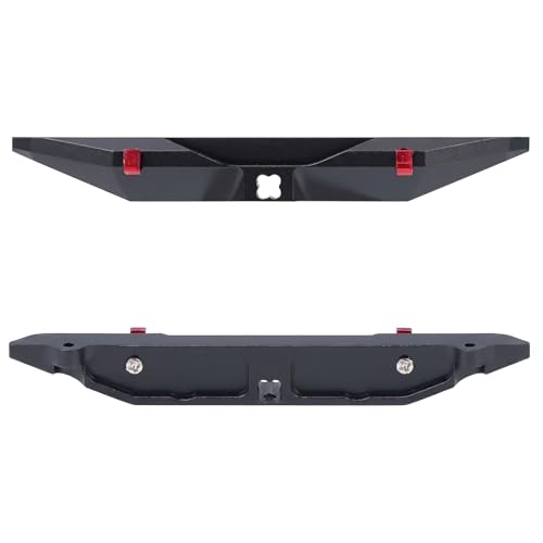DJX Aluminum SCX30 Front & Rear Bumper w/Red Tow Hook for 1/30 Axial SCX30 Jeep Wrangler JLU Upgrades