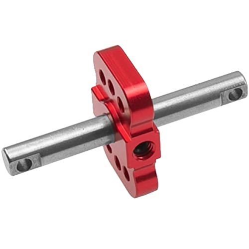 Aluminum RC Differential Locker Spool 2WD Diff Locker Mounts Upgrades Part Compatible with 1/10 Traxxas Slash 2WD Rustler Stampede 2WD Bandit 2WD 1/10 RC Car (Red) - color: Red